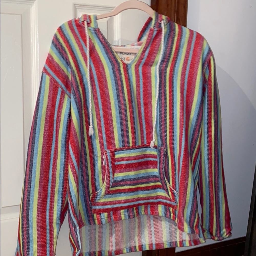 Multicolor beach hoodie!